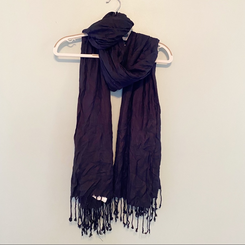 World Market Black Scarf New
